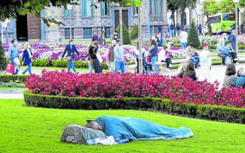 La exclusión residencial es una realidad latente en las calles de Euskadi. Foto: Pablo Viñas