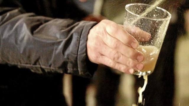 Apertura de la temporada de sidra en la sidrería Iturrieta de Aramaio. Foto: Pilar Barco