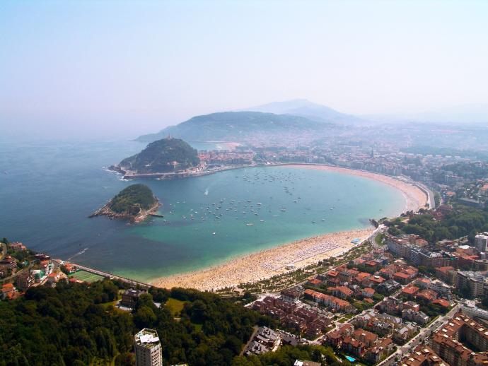 Panorámica de Donostia.