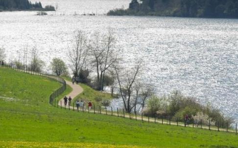 El pantano alavés de Ullibarri, el mayor de Euskadi.