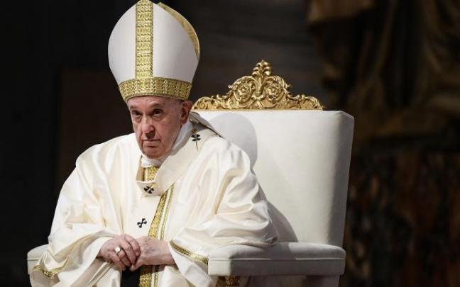 El Papa en la misa que ha celebrado en el Vaticano este jueves. El Papa en la misa que ha celebrado en el Vaticano este jueves.