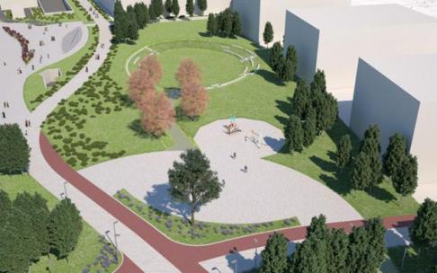 Intenciones previstas en su día para los terrenos liberados del tren.