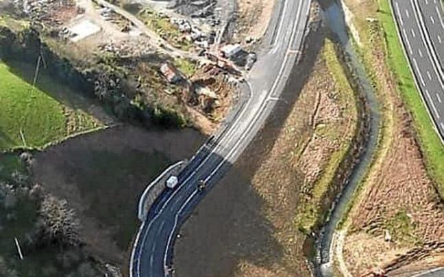La zona industrial de Errotaberri desde el aire. Foto: N.G.