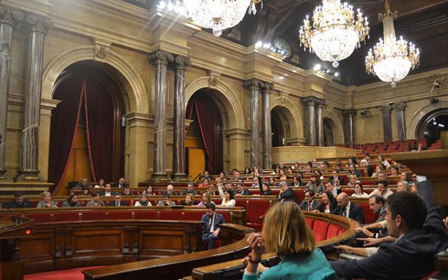 Pleno del Parlament catalán.