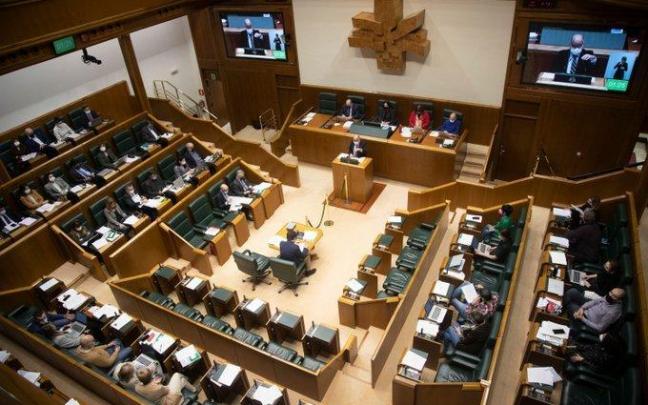 El pleno del Parlamento Vasco ha respaldado la ley con el voto a favor de todos los grupos parlamentarios menos Vox.