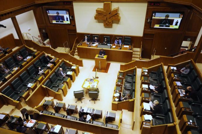 Interior del Parlamento Vasco.