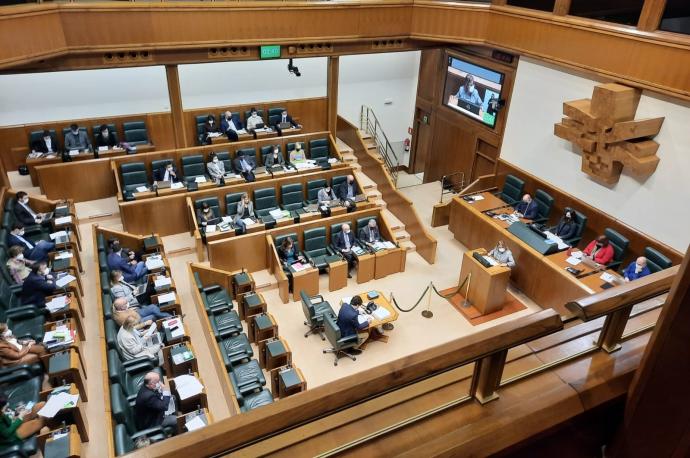 Pleno del Parlamento Vasco.