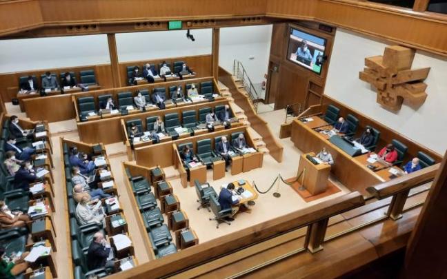 Pleno del Parlamento Vasco.