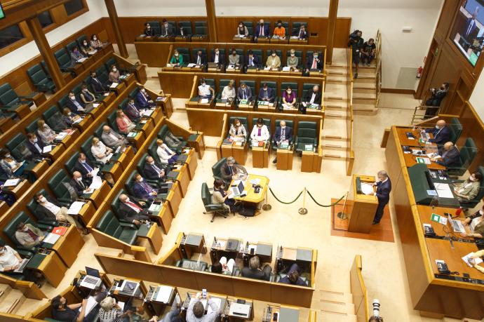 Imagen del Parlamento Vasco durante el debate de política general.