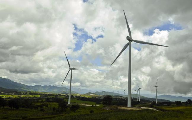 Parque de energía eólica.