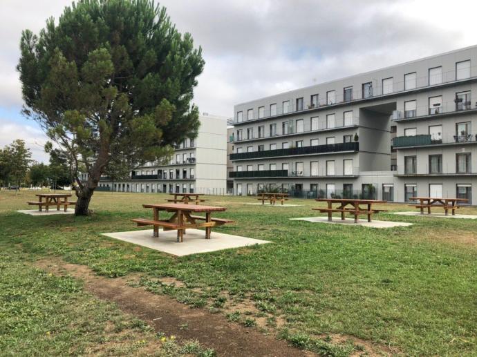 Parque intergeneracional de Ibailakua, surgido de una anterior edición del Gasteiz Hobetuz.