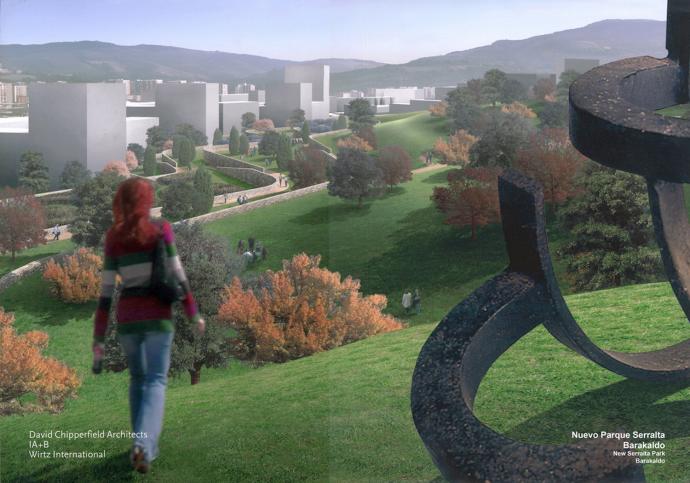 Fotomontaje del futuro parque de Serralta.