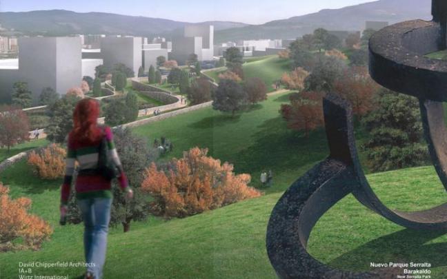 Fotomontaje del futuro parque de Serralta.