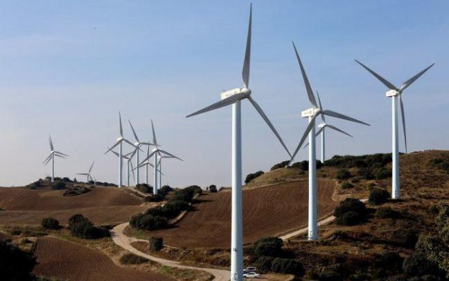 Un parque eólico en Navarra. Un parque eólico en Navarra.