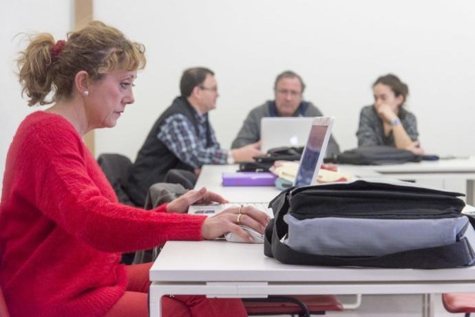 Participantes de una anterior edición de la Lanzadera de Vitoria.