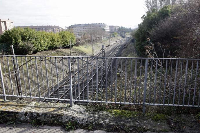 Trazado de las vías del tren en las cercanías del suceso.