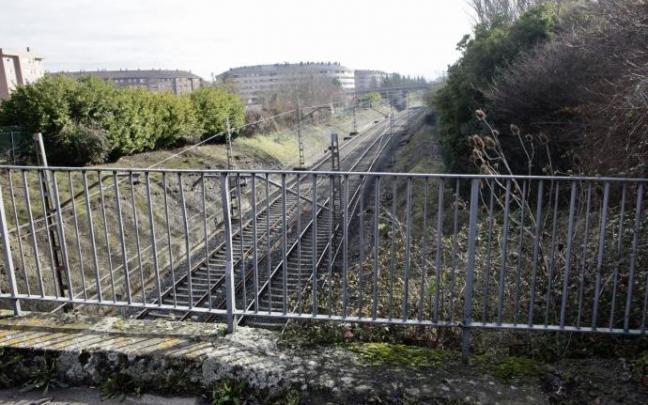 Trazado de las vías del tren en las cercanías del suceso.