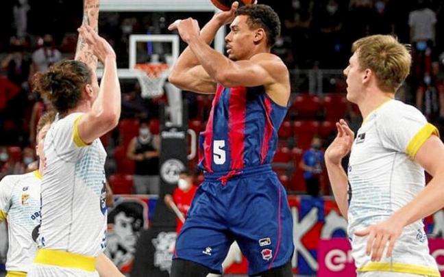 Baldwin, en el duelo ante el Obradoiro en el Buesa. Foto: Jorge Muñoz