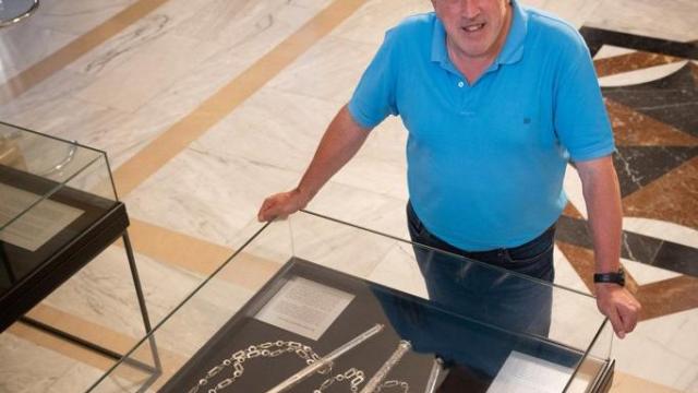 Joseba Asiron, en el Ayuntamiento de Pamplona