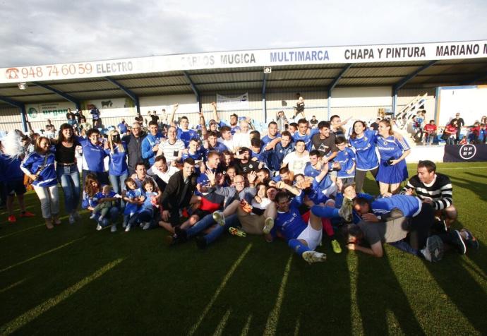 El Txantrea festeja el pase a la final.