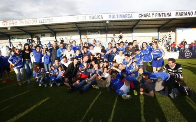 El Txantrea festeja el pase a la final.