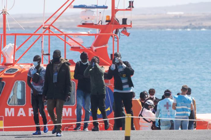 Varios migrantes rescatados en Fuerteventura