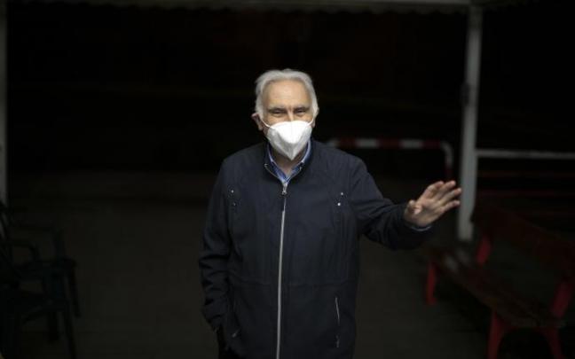 Patxo Guerrero, peregrino de El Vergel y primer vacunado de Navarra.