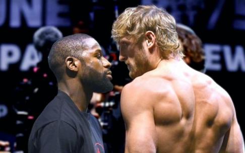 Floyd Mayweather (izquierda) y Logan Paul (derecha). Floyd Mayweather (izquierda) y Logan Paul (derecha).