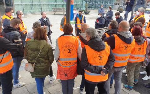 El Supremo ha confirmado la anulación de los despidos de PCB. En la imagen, una concentración de trabajadores en Bilbao