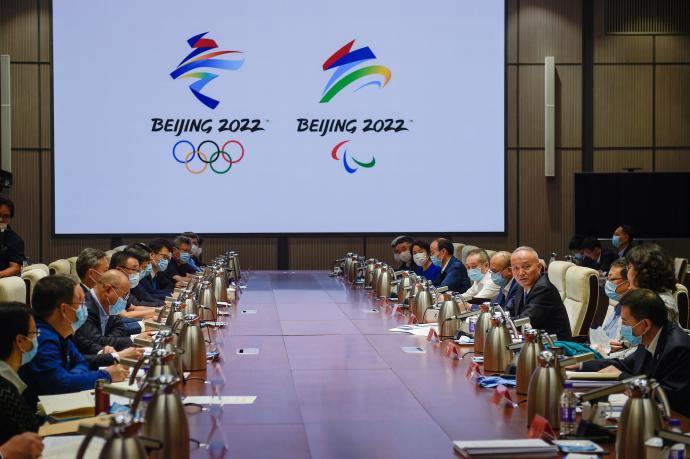 Imagen de archivo en la que se debate la celebración de las Olímpiadas de Invierno en Pekín en 2022.