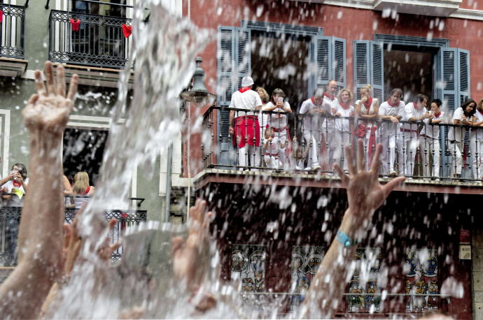 Txupinazo en Pamplona.