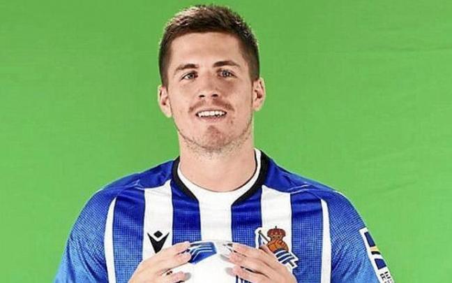 Zubeldia, en una imagen del 'media day' de la Real. Foto: R.S.