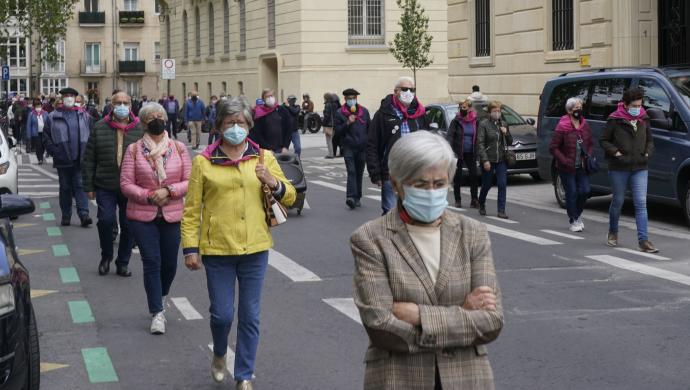 Arabako pentsionistak maiatzan egin zuten manifestazioan Gasteizen