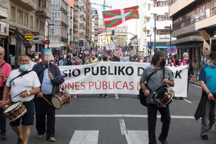 Manifestación de esta tarde en Vitoria