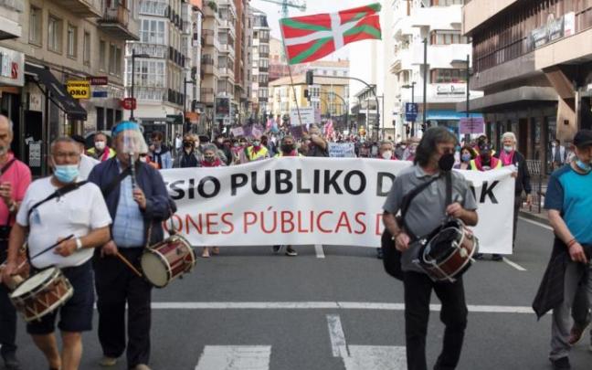 Manifestación de esta tarde en Vitoria
