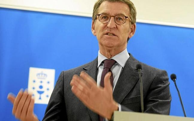 Alberto Núñez Feijóo, tras la última reunión del Consello de la Xunta de Galicia. Foto: E. Press