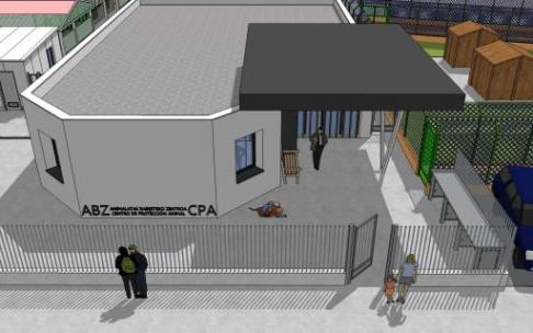 Recreación del nuevo centro de protección animal de Vitoria