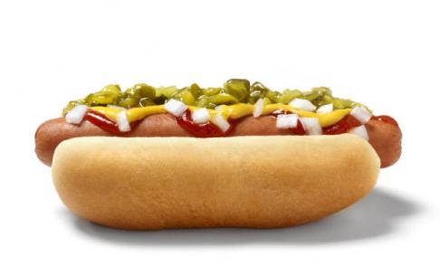 Imagen de un 'perrito caliente'. Imagen de un 'perrito caliente'.
