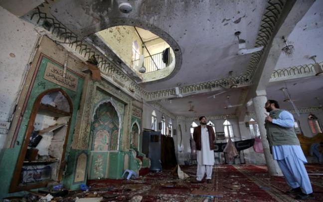 Estado en el que ha quedado la mezquita tras el atentado.