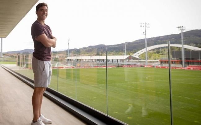El jugador del Athletic, Alex Petxarroman El jugador del Athletic, Alex Petxarroman