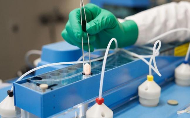 Imagen de la pastilla de Pfizer Paxlovid contra el coronavirus.