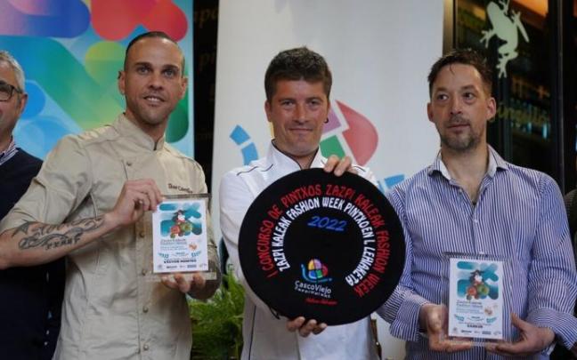 Ganadores del concurso de pintxos del Casco Viejo.