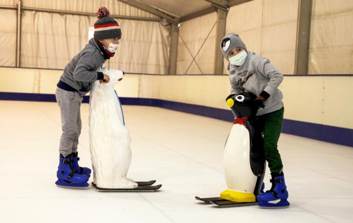 Pista de hielo navideña de Sopela.