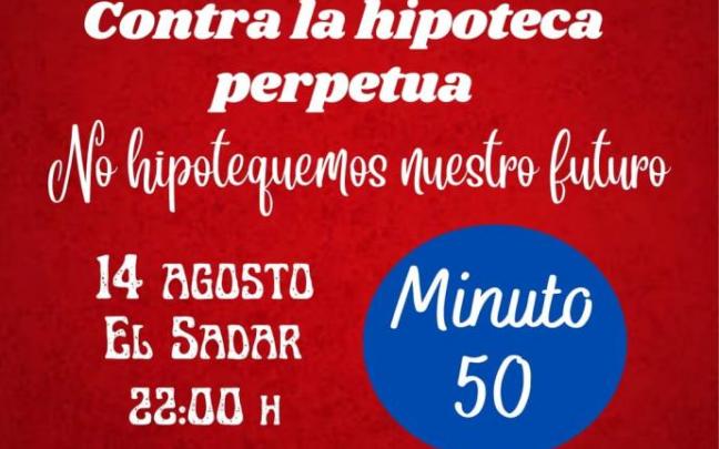 Convocatoria de la pitada en el minuto 50.