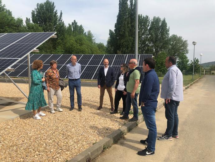 Las placas solares de la nueva instalación.