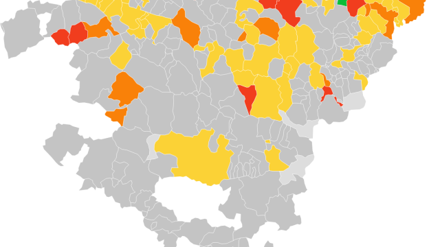 Semáforo de municipios en Euskadi