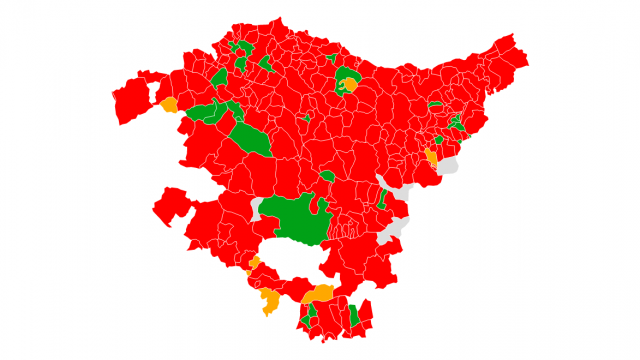 Semáforo de municipios en Euskadi