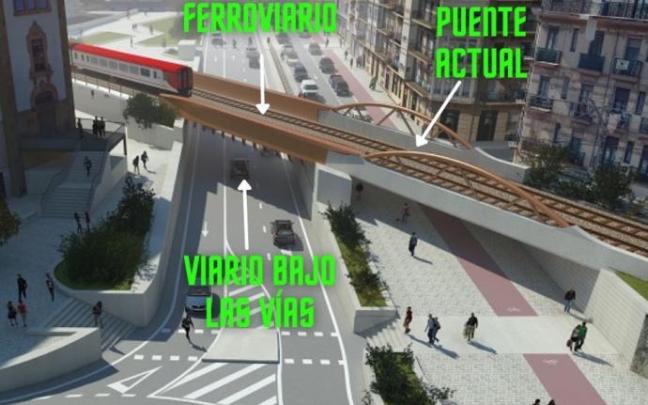 Imagen virtual de cómo quedará la zona de Iztueta.