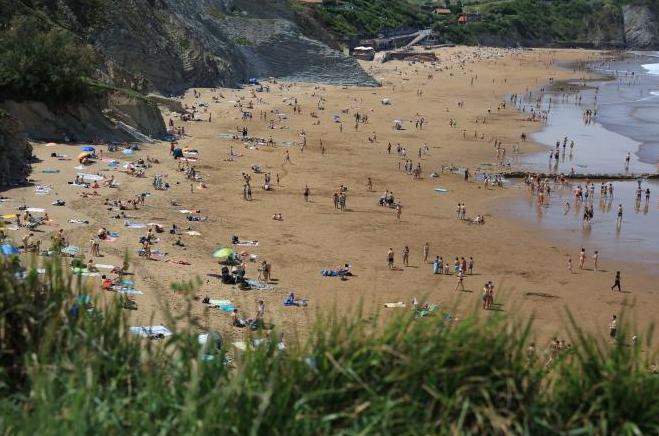 Usuarios disfrutando de las playas de Euskadi