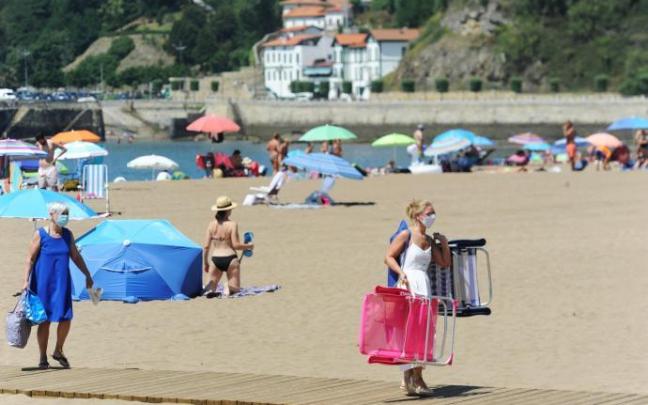 Cuatro banderas rojas en las playas de Bizkaia